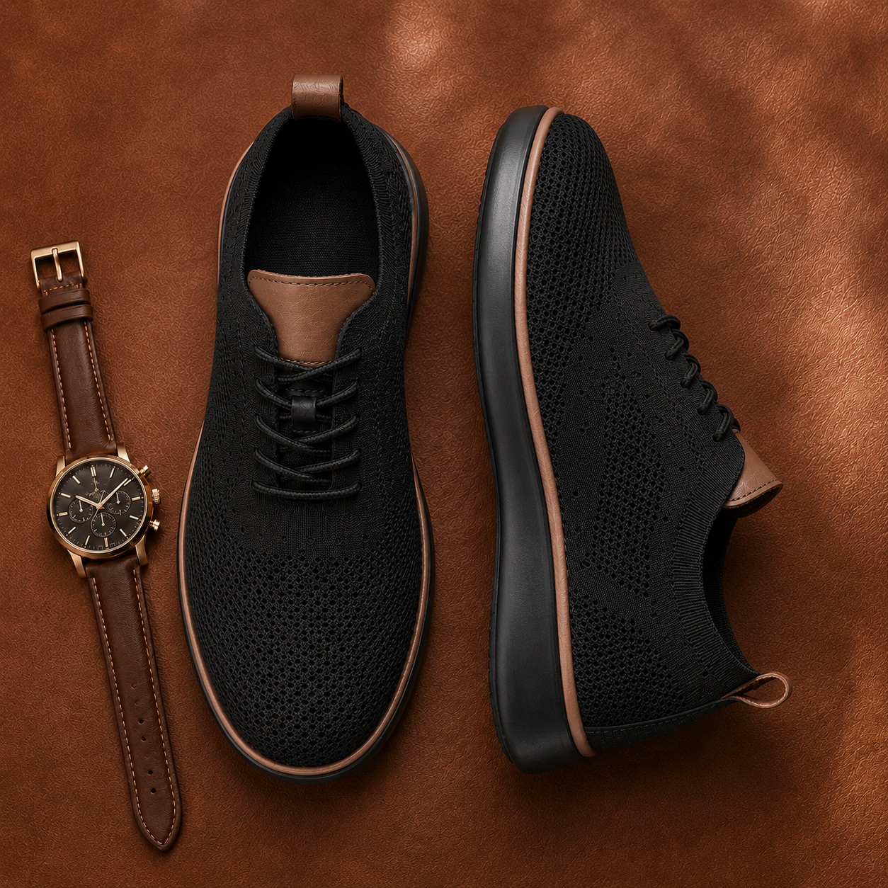 Bellkmart Aeroflex™ Men’s Knit Comfort Oxfords