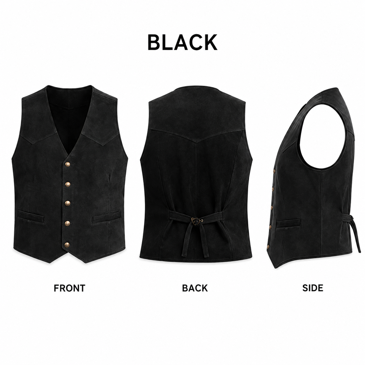 Men's Casual Suede Vest - Bellkmart