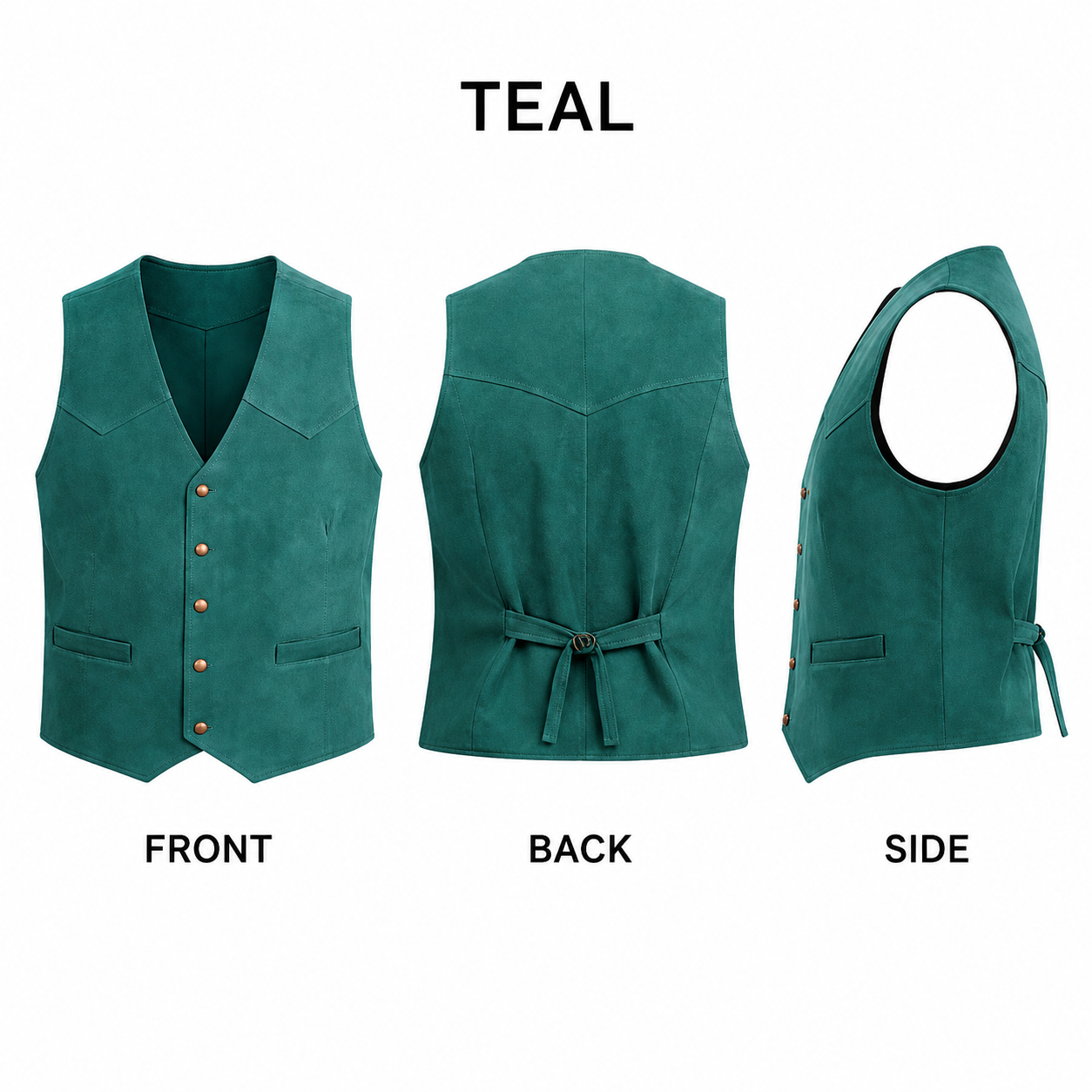 Men's Casual Suede Vest - Bellkmart