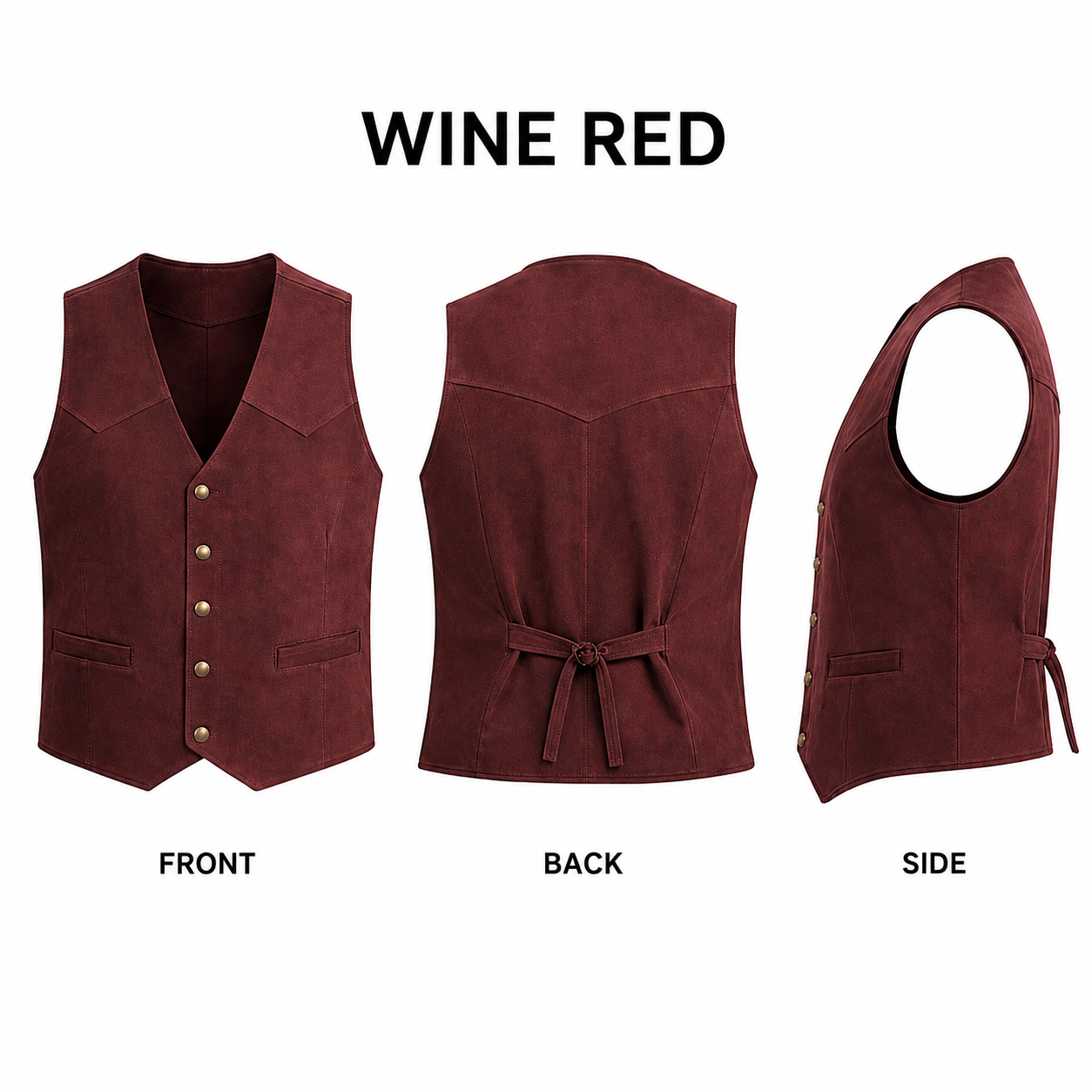 Men's Casual Suede Vest - Bellkmart