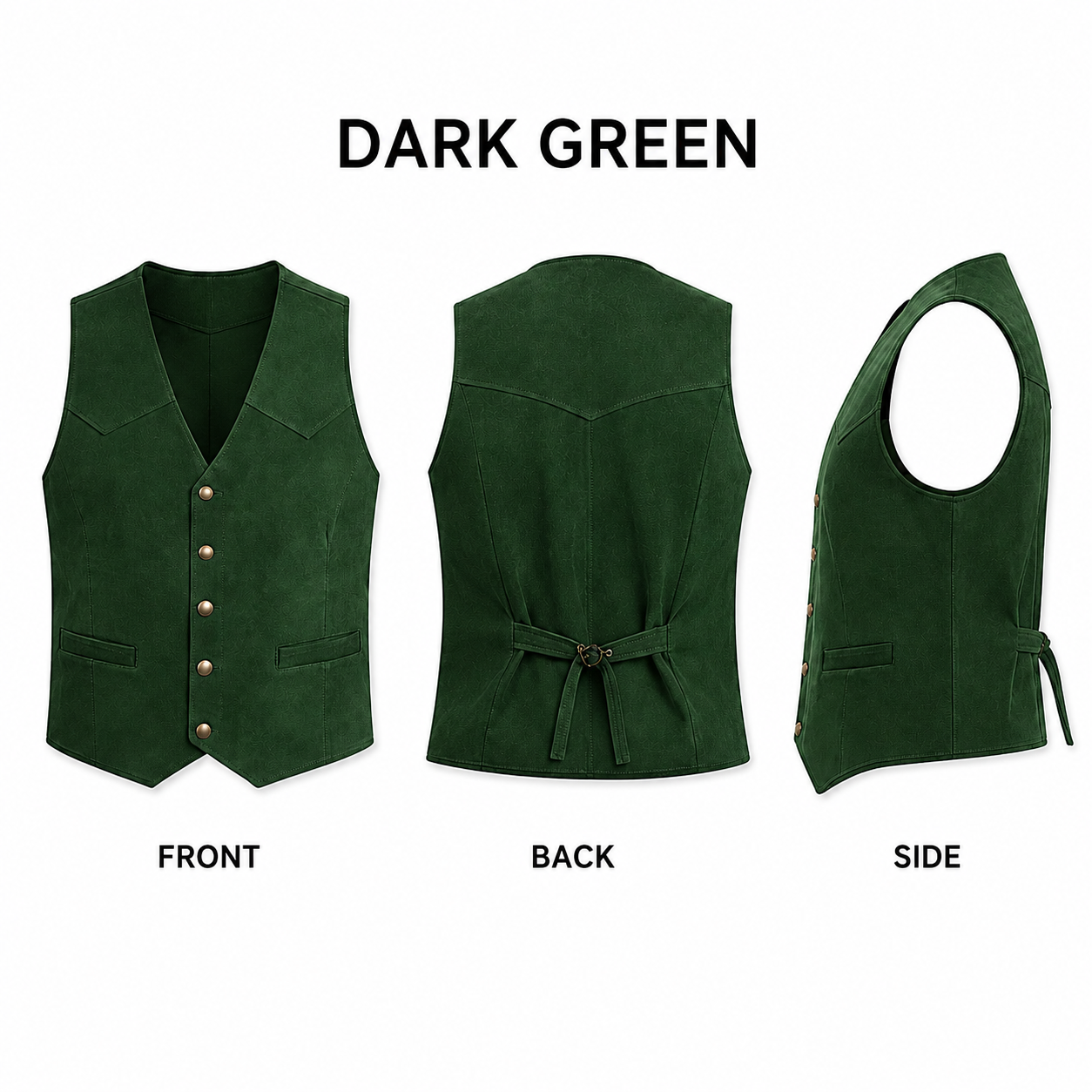 Men's Casual Suede Vest - Bellkmart
