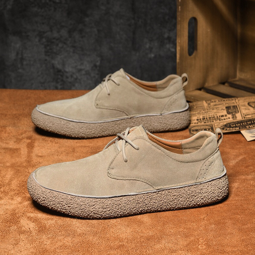 Suede Retro Chunky Casual Shoes - Bellkmart