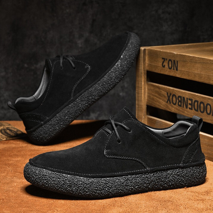 Suede Retro Chunky Casual Shoes - Bellkmart