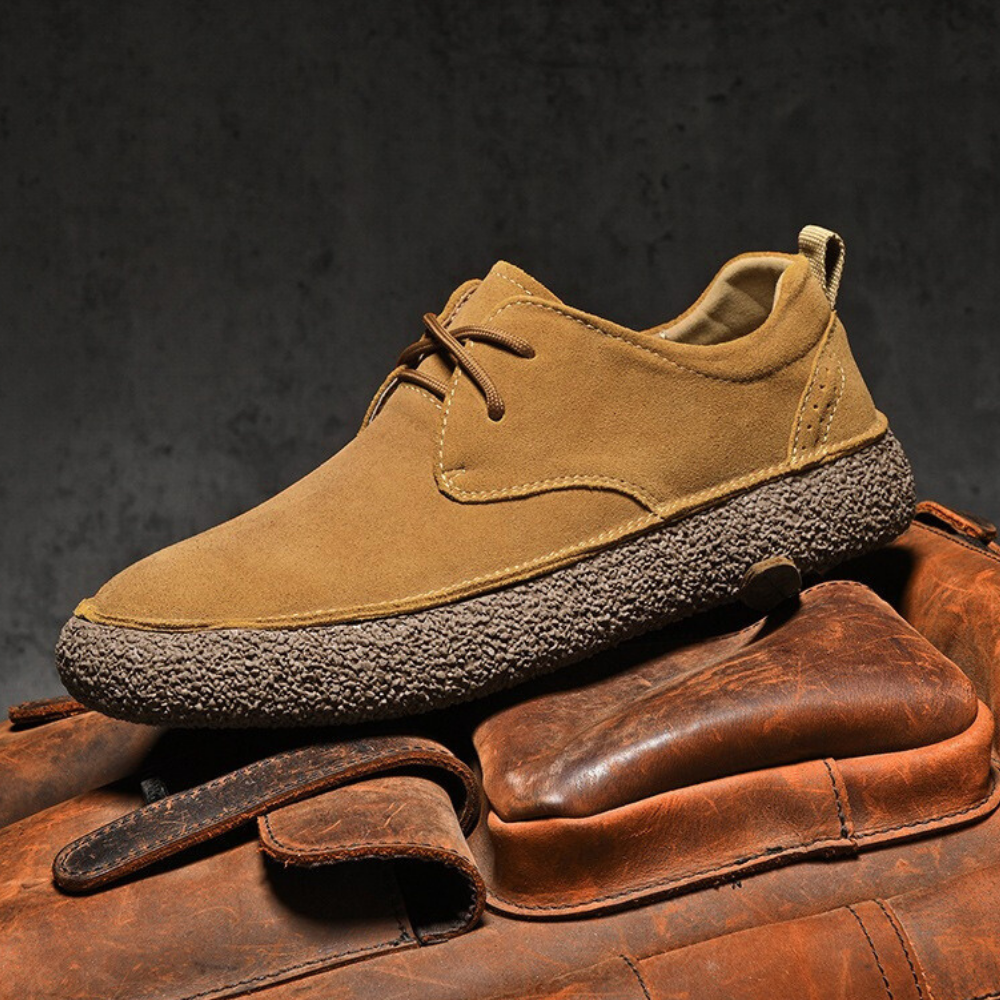 Suede Retro Chunky Casual Shoes - Bellkmart