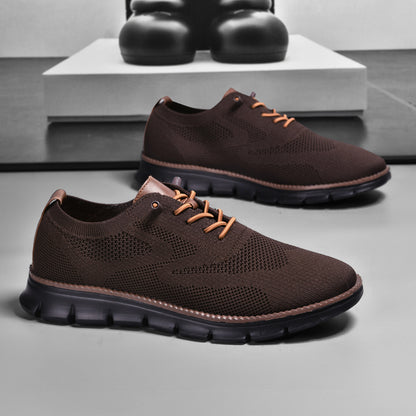 Black Sole Super Comfy breathable Orthopedic Mesh Sneakers For Wide Feet - Brown - Bellkmart