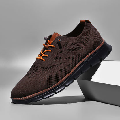 Black Sole Super Comfy breathable Orthopedic Mesh Sneakers For Wide Feet - Brown - Bellkmart