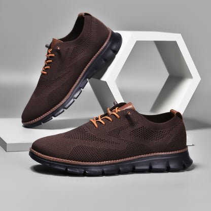 Black Sole Super Comfy breathable Orthopedic Mesh Sneakers For Wide Feet - Brown - Bellkmart