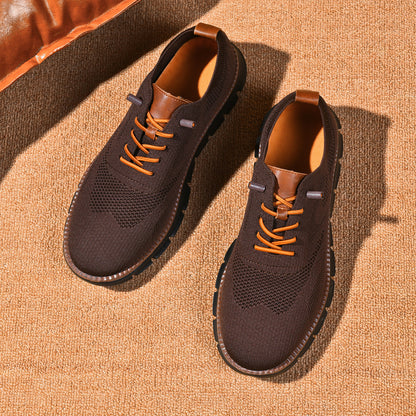 Black Sole Super Comfy breathable Orthopedic Mesh Sneakers For Wide Feet - Brown - Bellkmart