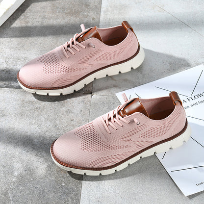 Women Oxford Comfy breathable Orthopedic Mesh Sneakers For Wide Feet - Bellkmart