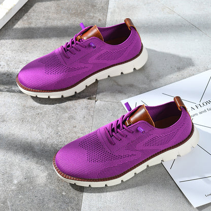 Women Oxford Comfy breathable Orthopedic Mesh Sneakers For Wide Feet - Bellkmart