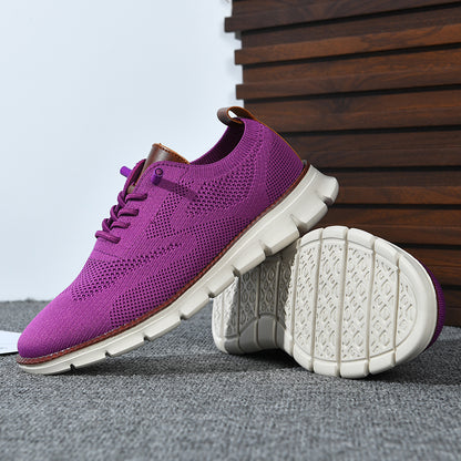 Women Oxford Comfy breathable Orthopedic Mesh Sneakers For Wide Feet - Bellkmart