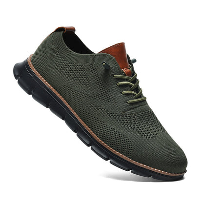 Black Sole Super Comfy breathable Orthopedic Mesh Sneakers For Wide Feet - Olive - Bellkmart