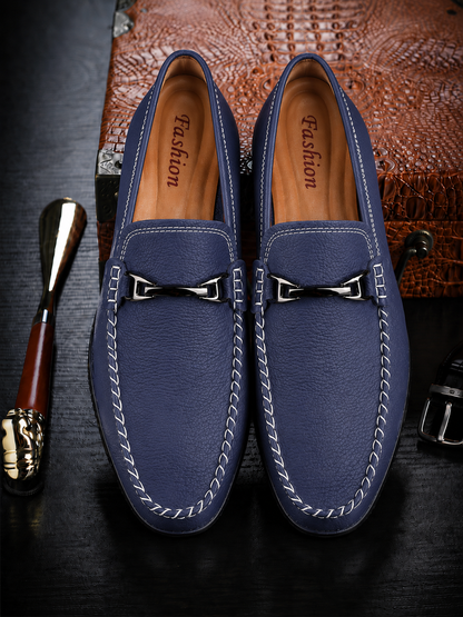 Harrison FlexDrive™ Men’s Leather Driving Loafers – Slip-On Casual Shoes
