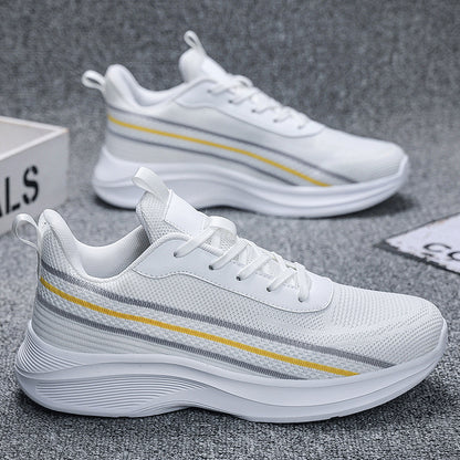 Striped Comfort Breathable Orthopedic Sneakers - Bellkmart