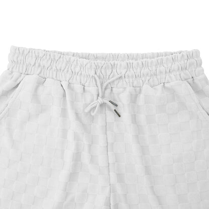 Men's Retro Plaid Two-Piece Loungewear Set - Bellkmart