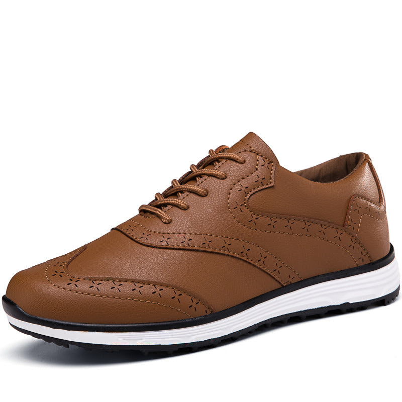 Men's Carved Fashion Golf Anti-Slip Casual Sports Shoes - Free Shipping - Bellkmart