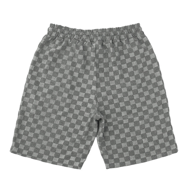 Men's Retro Plaid Two-Piece Loungewear Set