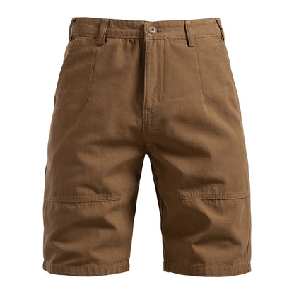 Men's Durable Pleated Shorts with Multiple Pockets - Bellkmart