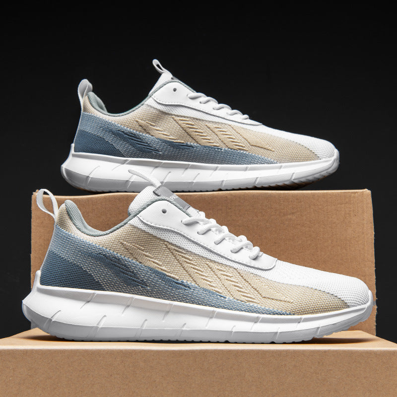 Casual Breathable Mesh Shock-absorbing Sneakers - Bellkmart