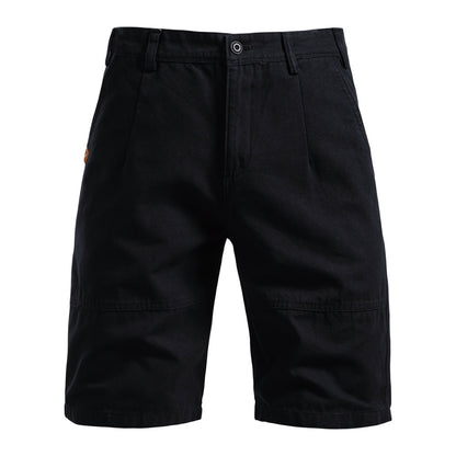 Men's Durable Pleated Shorts with Multiple Pockets - Bellkmart