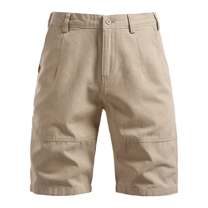 Men's Durable Pleated Shorts with Multiple Pockets - Bellkmart