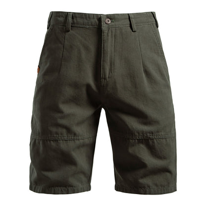 Men's Durable Pleated Shorts with Multiple Pockets - Bellkmart