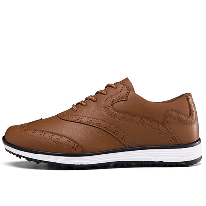 Men's Carved Fashion Golf Anti-Slip Casual Sports Shoes - Free Shipping - Bellkmart