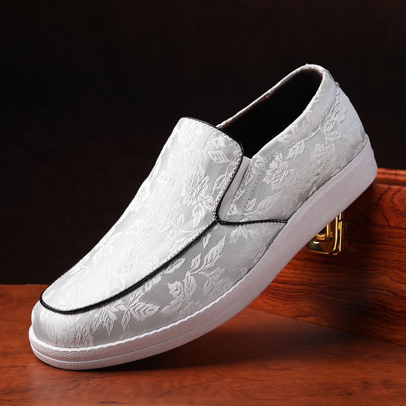 Men's embroidered soft and comfortable loafers - Bellkmart