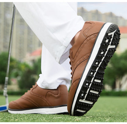 Men's Carved Fashion Golf Anti-Slip Casual Sports Shoes - Free Shipping - Bellkmart