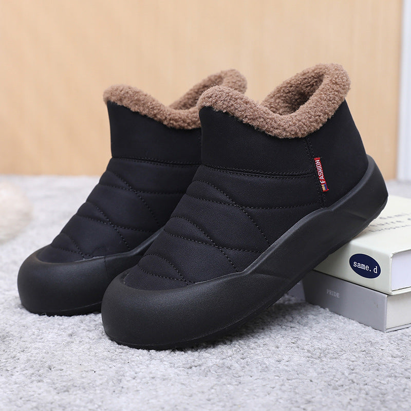 Women's Thickened Fleece Waterproof Warm Boots - Bellkmart