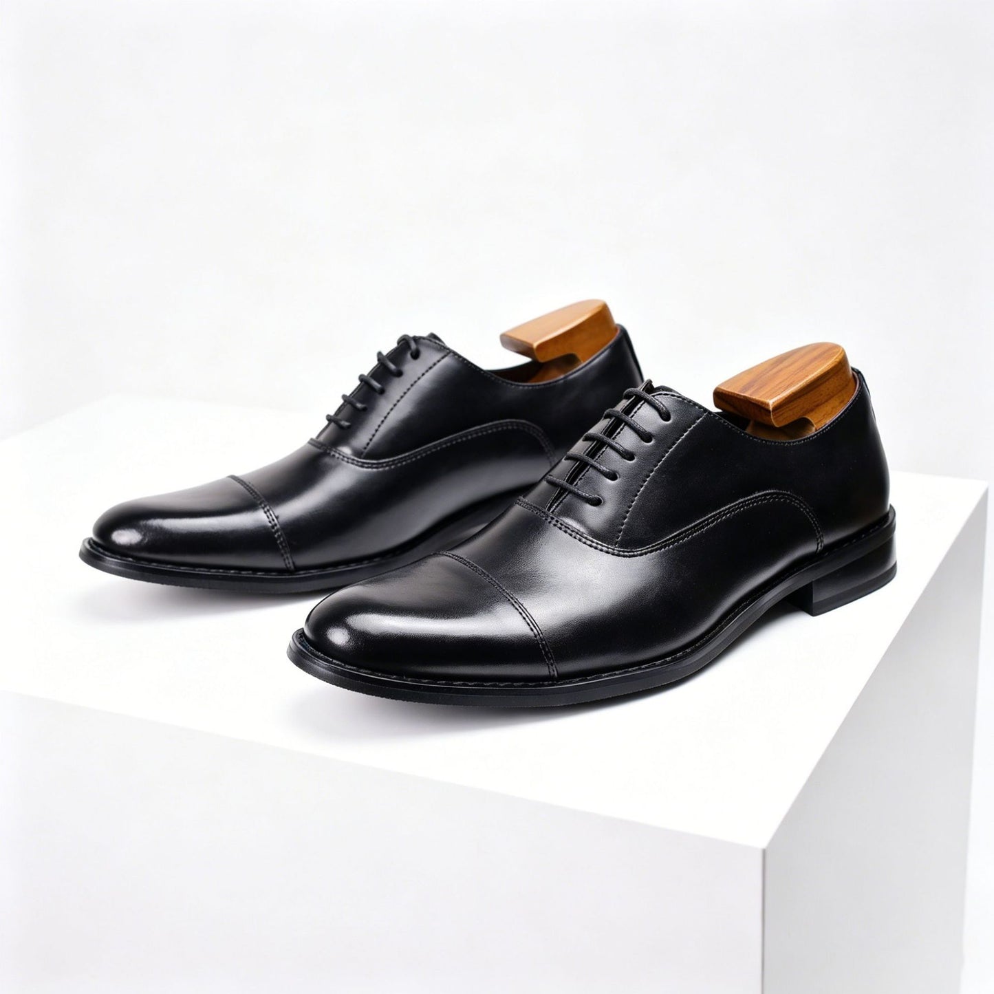 Men’s Cap-Toe Oxford Dress Shoes – Formal Lace-Up Business Shoes
