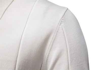 Men's Short-Sleeve Quarter-Zip Polo Shirt with Ribbed Detailing - Bellkmart