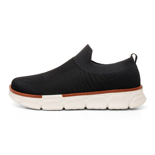 Men's Slip-On Walking Shoes – Breathable Knit Lightweight Comfort Shoes