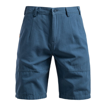 Men's Durable Pleated Shorts with Multiple Pockets - Bellkmart
