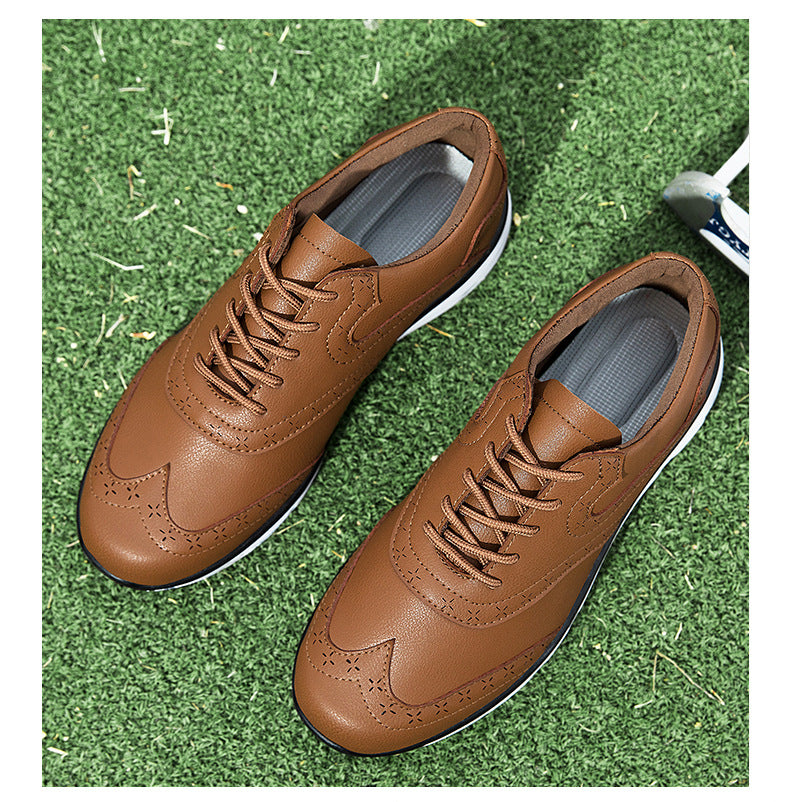 Men's Carved Fashion Golf Anti-Slip Casual Sports Shoes - Free Shipping - Bellkmart