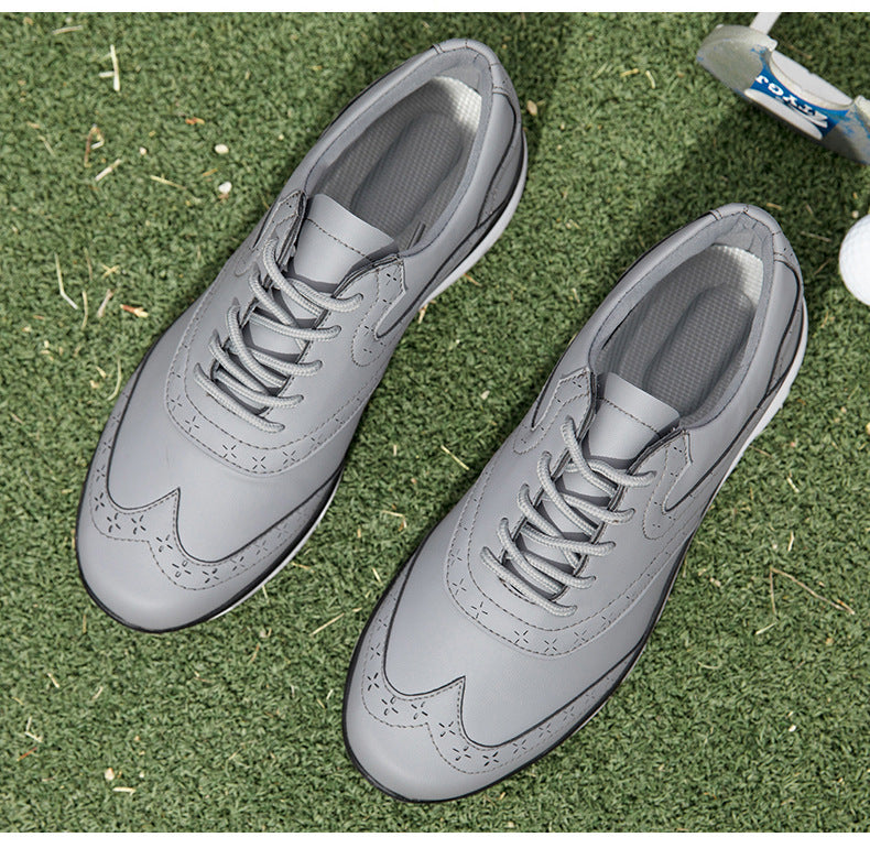 Men's Carved Fashion Golf Anti-Slip Casual Sports Shoes - Free Shipping - Bellkmart