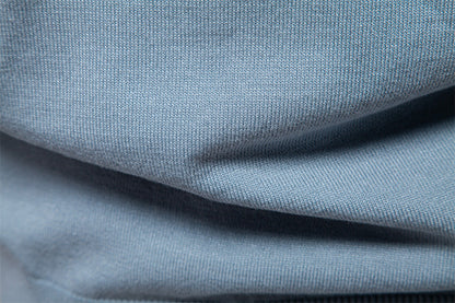 Men's Short-Sleeve Two-Tone Polo Shirt with V-Neck and Ribbed Trim - Bellkmart