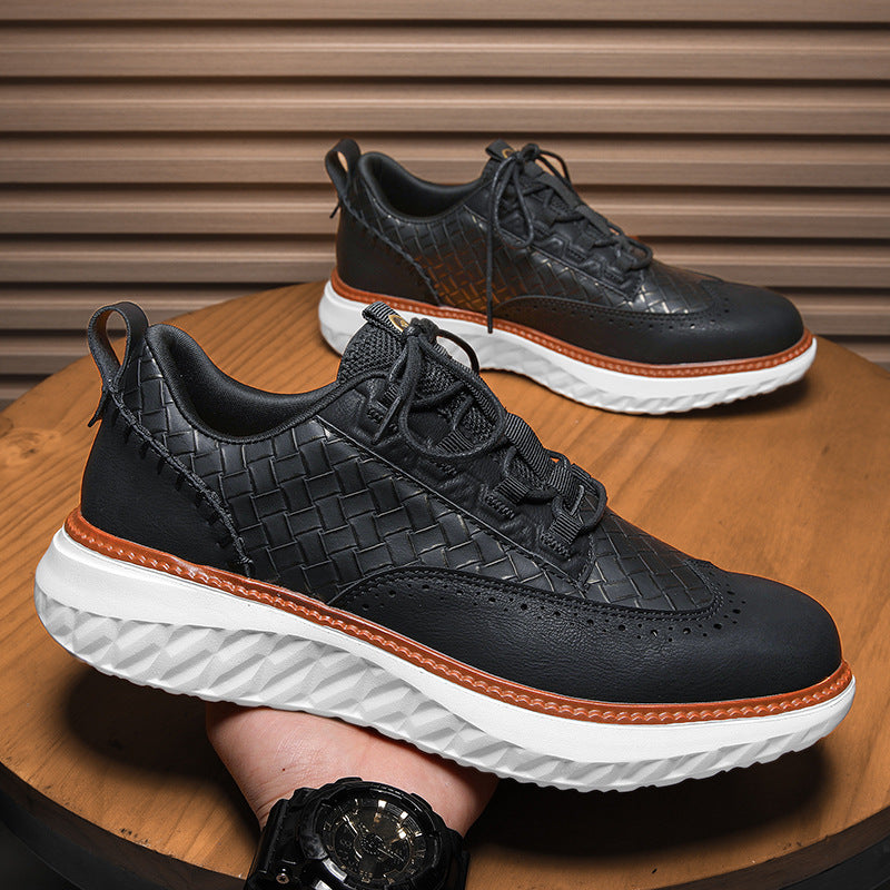 Men's Oxford Fashion Comfy Orthopedic Sneakers - Bellkmart