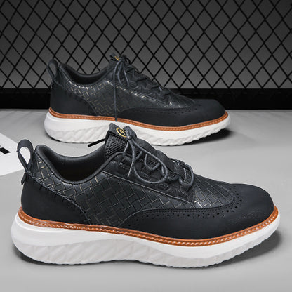 Men's Oxford Fashion Comfy Orthopedic Sneakers - Bellkmart