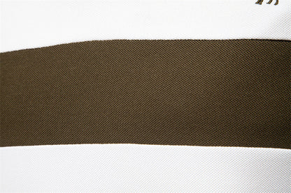 Men's Short-Sleeve Stripe and Embroidered Polo Shirt - Bellkmart