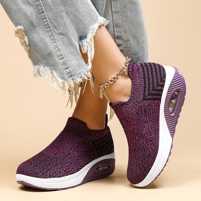 Breathable Women's Air Cushion Orthopedic Sneakers - Bellkmart