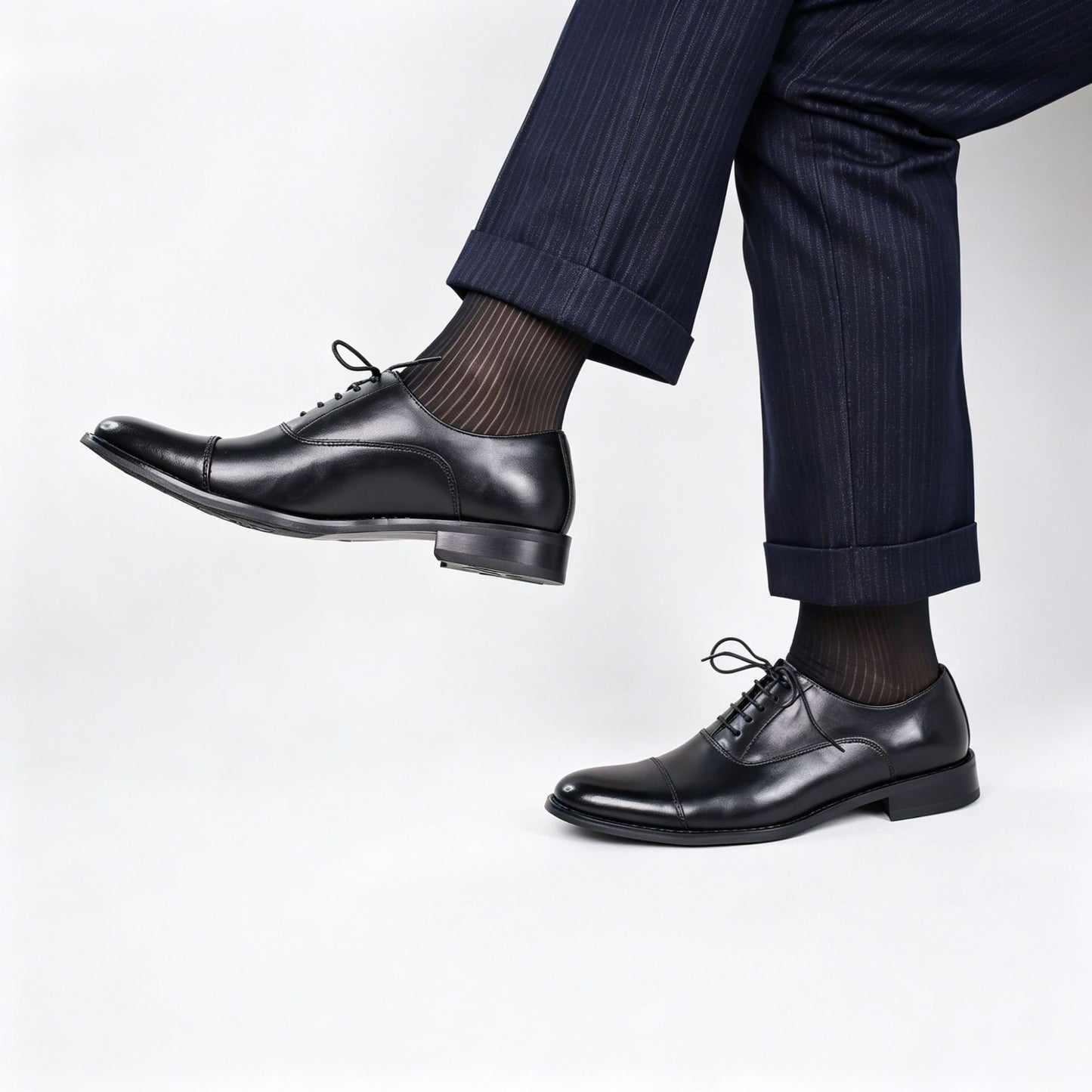 Men’s Cap-Toe Oxford Dress Shoes – Formal Lace-Up Business Shoes