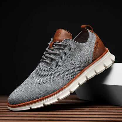 Bellkmart Comfy Non Slip Casual Lace Up Comfort Sneakers - Gray - Bellkmart