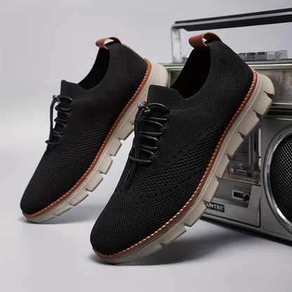 Slip-on breathable mesh running sneakers - Bellkmart