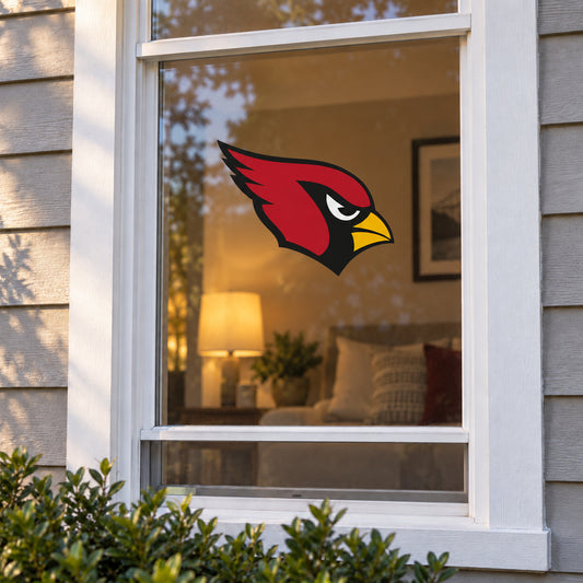 Arizona Cardinals decorative sticker displayed on a home window