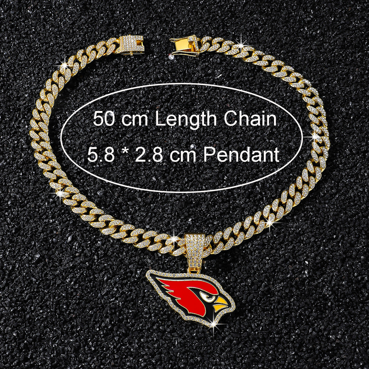 Arizona Cardinals necklace size guide