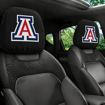 Arizona Wildcats car headrest cover, Style 1 team design, installed in car