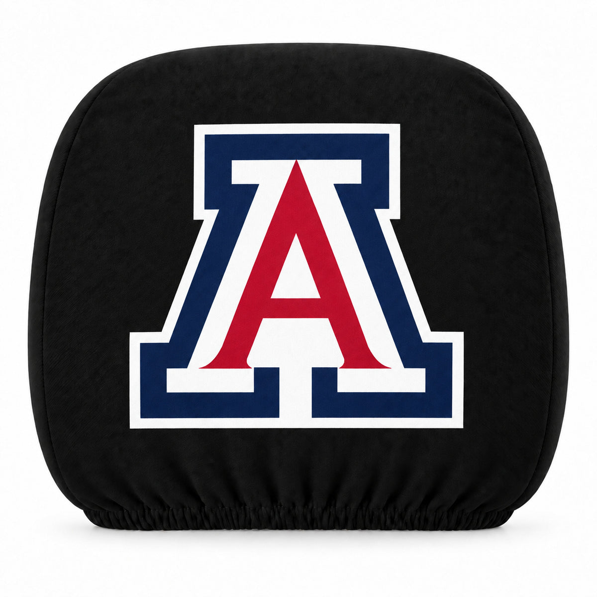 Arizona Wildcats car headrest cover, Style 1 team design, white background