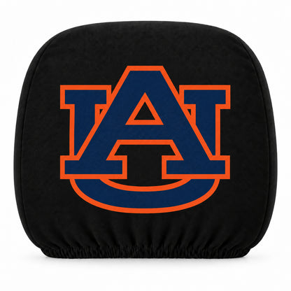 Auburn Tigers car headrest cover, Style 1 team design, white background