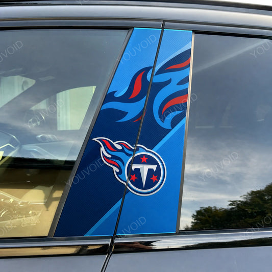 Tennessee Titans Car Pillar Wrap - Premium Vinyl B-Pillar Decal, Universal Fit